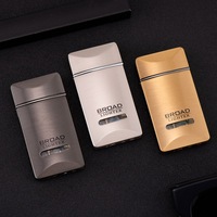 Nouveau Oblique tabac tuyau silex briquet Jet Ping son coupe-vent gaz Butane gonflable feu gratuit métal cigare allume-cigare