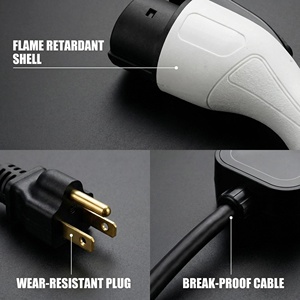 Cargador Portátil para Vehículos Eléctricos Tipo 1 Americano de 7kw, 60HZ, Enchufar y Usar, Corriente de Pantalla Ajustable de 6-32A - Product Image 2