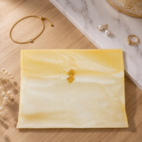 Sac de rangement en tulle transparent avec fermeture à boucle, pour foulards, vêtements Cheongsam, sac cadeau à rabat, en stock