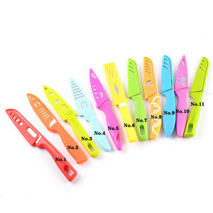 سكين فواكه رخيص مع غمد، سكاكين تقشير، قاطع خضروات من الفولاذ المقاوم للصدأ مع غمد بلاستيكي للاستخدام المنزلي - Product Image 6