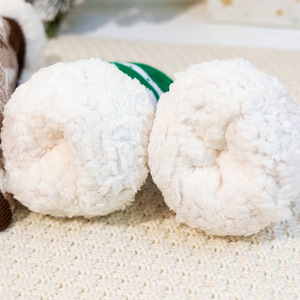 A buon mercato modelli di logo personalizzati spessi comodi pantofola pavimento antiscivolo foderato inverno caldo peloso Sherpa calzini in pile per le donne - Product Image 6