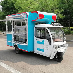 Tricycle Électrique à 3 Roues en Acier Inoxydable, Nouveau et Populaire, Camion de Restauration Mobile, Garantie 2 Ans, 110V/220V, pour Fast-Food, Glaces et Snacks - Product Image 5