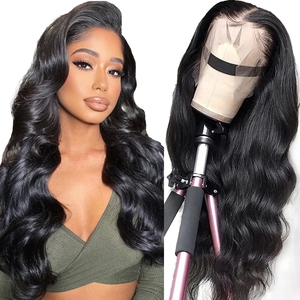 Perruques Lace Front wig brésiliennes 100% naturelles crépues lisses transparentes HD, <span class=keywords><strong>cheveux</strong></span> vierges bruts 360 HD, perruques Full Lace Frontal pour femmes noires - Product Image 4