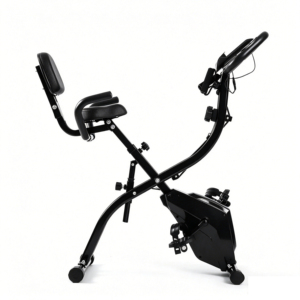 Vélo d'exercice pliable 2-en-1 <span class=keywords><strong>HOMCOM</strong></span> avec résistance magnétique réglable sur 8 niveaux, silencieux, pour la maison, avec capteur de fréquence cardiaque et support pour bras - Product Image 3