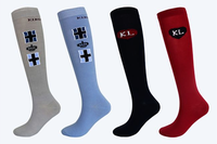 Offre Spéciale femmes sport équitation chaussettes coton pur personnalisé coloré longue équestre chaussettes