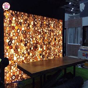 حجر عقيق الفاخرة الذهب الأصفر العقيق الجزع ديكور كونترتوب حجر عقيق - Product Image 3