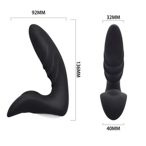Masseur de la prostate, <span class=keywords><strong>plug</strong></span> <span class=keywords><strong>anal</strong></span>, <span class=keywords><strong>plug</strong></span> <span class=keywords><strong>anal</strong></span> pour hommes et femmes, 12 fréquences, vibrateur puissant, étanche, jouet sexuel érotique pour adultes - Product Image 3