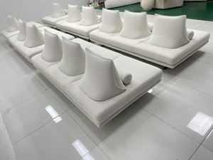 Sofá de Tela Creativo Informal para Sala de Estar Minimalista Nórdica Moderna de Dos Plazas, <span class=keywords><strong>sin</strong></span> <span class=keywords><strong>Respaldo</strong></span> ni Reposabrazos - Product Image 6