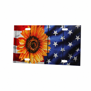 Placa <span class=keywords><strong>de</strong></span> Matrícula Personalizada con Logotipo, Bandera Americana, Águila, Aluminio, Metal, para Automóvil - Product Image 3