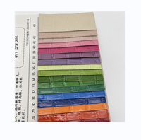 Série de cuir PU à texture claire, motif crocodile, cuir synthétique gaufré, tissu en stock pour couverture de livre haut de gamme