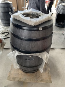 <span class=keywords><strong>Mesa</strong></span> de fuego de patio de estilo moderno, <span class=keywords><strong>mesa</strong></span> de barra de <span class=keywords><strong>barril</strong></span> de madera para calefacción al aire libre y decoración de jardín - Product Image 6