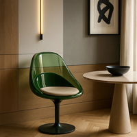 JingYue Chaise de bar en résine de luxe transparente personnalisée Mobilier artisanal pour espaces commerciaux Hôtels Salons