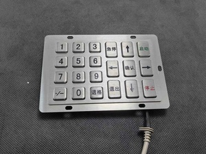 LK <span class=keywords><strong>keypad</strong></span> logam USB besi tahan karat 21 tombol - Product Image 2