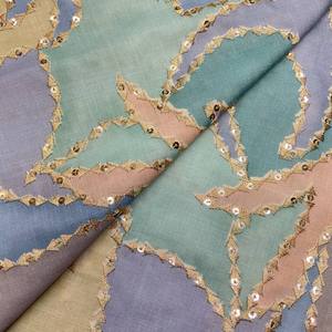 Tissu de Kurta Festif de Luxe Multicolore Orné de Paillettes Léger pour Vêtements Ethniques, Idéal pour Kurta, Kurti et Boutique - Product Image 4