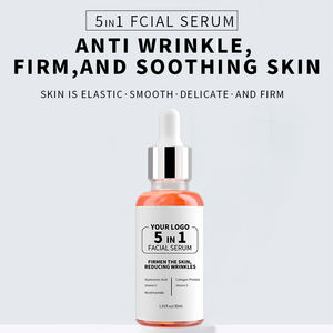 Suero Blanqueador Antiarrugas de Marca Blanca con Ácido Hialurónico, Niacinamida, Vitamina E y C, Fórmula Líquida 5 en 1 para el Rostro - Product Image 4