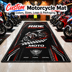 Tapis de box de course professionnel sur mesure, direct usine, pour piste de course, zone de box d'équipe et poste de travail d'entretien de compétition - Product Image 1