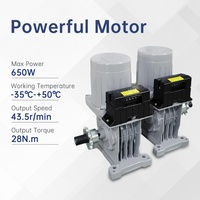 Porte coulissante automatique Zhanjiang en acier inoxydable, porte rétractable électrique avec télécommande, anti-corrosion, design moderne