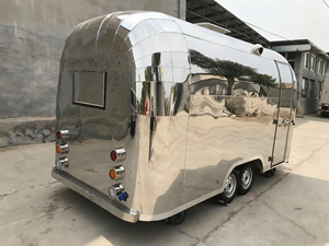 Chariot à Snacks Multifonctionnel en Acier Inoxydable Camion de Petit-Déjeuner Véhicule Alimentaire Mobile de Grade Commercial 4 Étagères Chauffage Intégré 2 Ans - Product Image 3