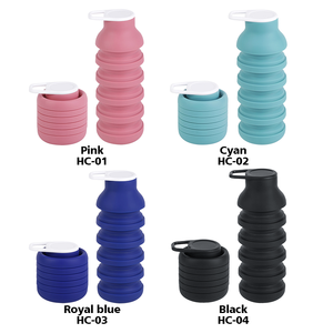 Bouteille d'eau <span class=keywords><strong>pliable</strong></span> en silicone personnalisée avec logo, pour le <span class=keywords><strong>sport</strong></span>, les voyages et le cyclisme - Product Image 5
