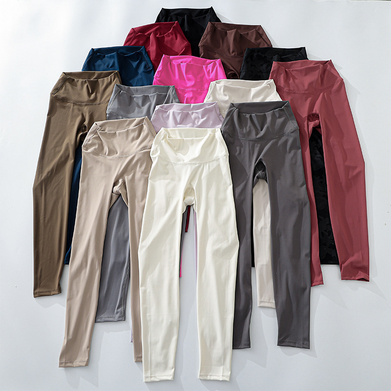 High Waist Tummy Control Yoga Pants Women's Quick-drying Elastic Full Length Sports Fitness Wear