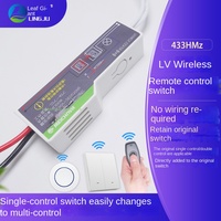 Nouvelles lampes intelligentes, module de commutation sans fil à télécommande, fil unique, double commande, réception sans fil RF 433 MHz, 110-220V