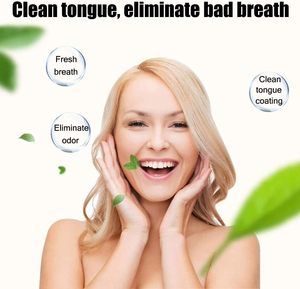 Cepillo limpiador de lengua de silicona suave 2 en 1 más vendido, limpiador de lengua colorido al por mayor con función de mal aliento - Product Image 2