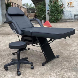 Meilleure Vente - Chaise de Massage Ajustable en PU Noir, Blanc, Rose, Pliable, pour Tatouage, Coiffure, Thérapie Faciale, Soins des Cils - Prix Abordable - Product Image 1