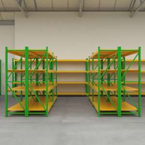 Rayonnage à allée étroite industriel robuste, 5 étagères, capacité de 1000 kg par niveau, système de rayonnage de 7 m de haut, rayonnage de stockage, rayonnage à poutres - Product Image 6