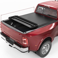 Couvre-benne souple pliable pour Dodge Ram 1500, compatible avec la caisse de camion de 8 pieds, en PVC, installation sans perçage, 2002-2020, imperméable