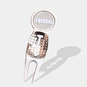 Số Lượng Lớn Giá Rẻ Golf Divot Công Cụ Sửa Chữa Golf Bóng Lót Đánh Dấu Golf Màu Xanh Lá Cây Ngã Ba Divot Công Cụ - Product Image 4