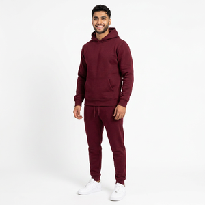Conjunto Deportivo de Algodón Personalizado de Alta Calidad para Hombre, Traje Deportivo Liso con Logotipo en Tela de Felpa - Product Image 1