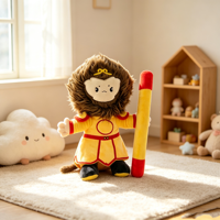 Peluche singe personnalisée 20 cm, animal en peluche, mascotte de dessin animé, cadeau d'anniversaire pour enfants, fabricant OEM