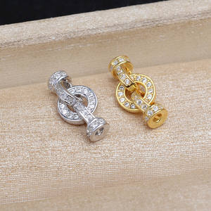 Hebilla de Plata S925 con Perla, Hebilla Mini para Sombrero 5747, para Pulseras y Collares, Accesorios y Componentes de Joyería - Product Image 1