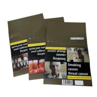 Pochettes en Mylar pour tabac avec fermeture éclair, étanches à l'odeur, vides, 30g 50g, sacs d'emballage personnalisés imprimés pour le tabac à rouler à la main, Royaume-Uni, Australie