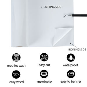 Guangyintong fogli Htv in PVC ad alta temperatura pellicola adesiva in vinile per carta a trasferimento di acqua fredda indumenti per camicia lavabili - Product Image 3