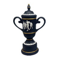 Trofeo de golf de resina WeiVista con forma de torre y base cuadrada negra para el premio de campeonato Proveedor personalizado