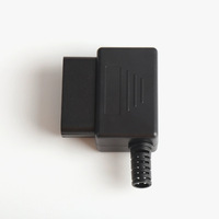 Kit de montage sans vis pour connecteur mâle OBD2 16 broches avec coque à clip dissimulée et protection anti-tension SR