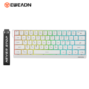 Teclado para juegos Mini 60% ultracompacto de 61 teclas, teclado ergonómico USB para ordenador de oficina para <span class=keywords><strong>PC</strong></span>, portátil, teclado de membrana nuevo - Product Image 1