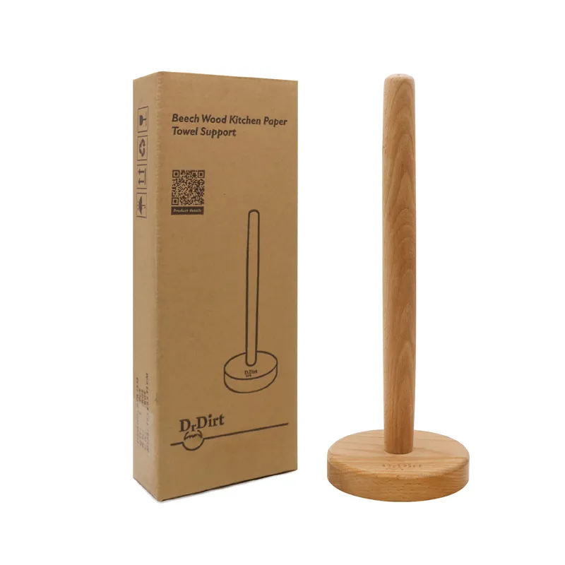 Haushalts produkt Holz Seidenpapier Handtuch halter Stand halter Spender für Küchen arbeits platte