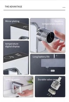 Robinets de salle de bain HLK 2 en 1 à affichage numérique LED Fournisseur d'usine Robinet intelligent à capteur de bassin Robinets automatiques