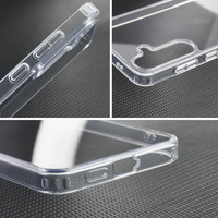 Nouveau étui de téléphone antichoc Transparent Crystal Clear Hybrid Defender pour Samsung S24 Ultra et S25 Edge PC + TPU Hybrid