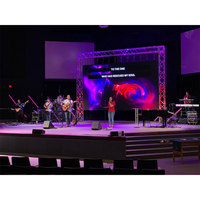 Pantalla LED Curva Canbest P3.91 para Interiores, Panel Gigante de 1000x500 para Escenarios de Eventos de DJ