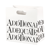 Sac d'emballage en papier kraft écologique de luxe avec logo personnalisé, étanche à l'humidité, durable et réutilisable avec poignées découpées