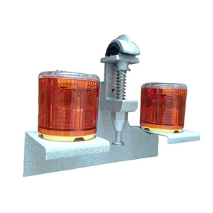 ไฟเตือนพลังงานแสงอาทิตย์ Shangwei Jiuzhou รุ่น DL-S6213-2X0.4W ไฟ LED สีแดง อะลูมิเนียม สำหรับงานก่อสร้างระบบไฟฟ้า - Product Image 1