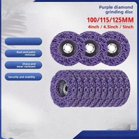 Disque de meulage extra fin en fibre de nylon Purple Diamond King Kong pour meuleuse d'angle - 100 mm/115 mm/125 mm/150 mm/180 mm