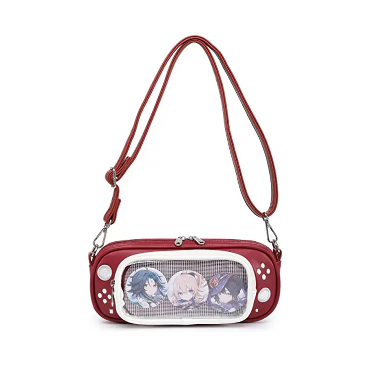 Ita Bag Small Crossbody Heart Shaped Ita Purse Shoulder Pin Bags for Anime Lightweight Soft and Cute Made Of Premium PU Leather