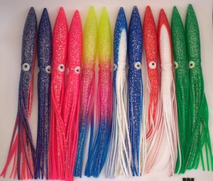 Jupes de pêche souples en caoutchouc colorées de 30 cm, leurres de pêche en forme de pieuvre, leurres de pêche en forme de jupe de pieuvre, leurres de pêche en forme de pieuvre - Product Image 1