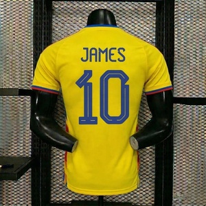 Maillots de football originaux 1.1 pour hommes, grande taille, manches courtes, des kits imprimés de l'équipe nationale de la Coupe du Monde de la Colombie 2026 - Product Image 1
