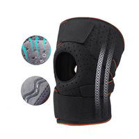Genouillère Unisexe en Néoprène Antidérapante et Respirante, Compression 3D, Fermeture Auto-agrippante Épaisse et Personnalisable pour l'Entraînement Sportif