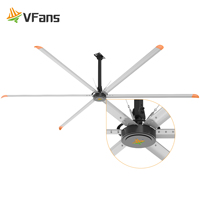 Ventilateur d'usine à grand diamètre VFans, haute efficacité, faible bruit, réduction de la chaleur, ventilateur de circulation d'air pour entrepôt
